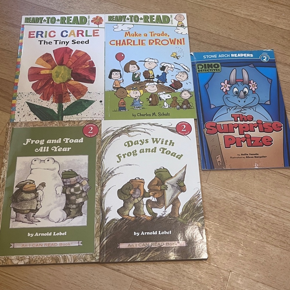 Level 2 Early Reader Book Lot – Frog & Toad, Peanuts, Eric Carle & More